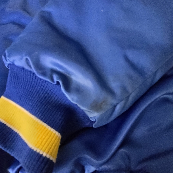 Vintage Starter NFL Los Angeles Rams Button Up Satin Jacket Size Men's Medium M - Picture 7 of 16